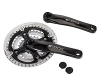 Matrix Kettenradgarnitur Alu 4-Kant FüR Mtb Schwarz | 42 X 34 X 24 ZäHne