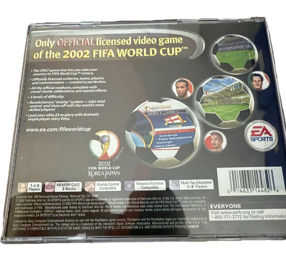 PS1 2002 Fifa World Cup Playstation 1 with Manual - Complete & Tested - Image 3 of 4