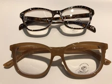 Prive Revaux 2-pack The Diamond Blue Light Readers tan camel reading glasses