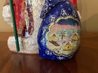Russian Hand Carved Santa Claus Wooden Grandfather Frost Hand Painted  Signed — photo 4