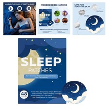 All-Natural Sleep Support Patches - Drug-Free 48 Count for Refreshing Rest