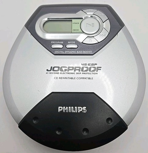 Philips AX5112/17 Jogproof Portable CD Player 45 Sec ESP Bass Boost Tested Works