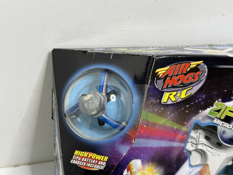 New Air Hogs RC Zipper Micro Sized Indoor Flying Light Up UFO NIB - Image 2 of 4
