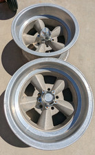 Pair 2 U.s. Mags 15 X 8.5 Torque Thrust D 5-spoke Mag Aluminum Wheels 5 X 4.5