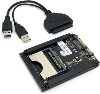 Chenyang Cfast Card Reader,Cfast SSD to 22Pin SATA Adapter with SATA to USB 3.0 
