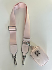 NEW TORY BURCH Virginia Pale Pink Replacement Shoulder Strap Zipper Pouch Clip