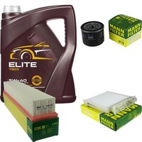 Mann Inspektionspaket 5L Mannol Elite 5W-40 FüR Dacia Duster Logan MCV 1.5 Dci