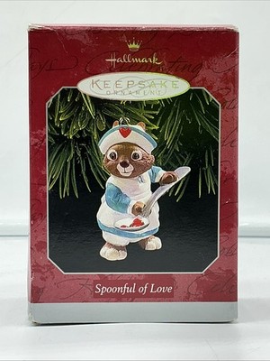 Hallmark Keepsake Ornament 1998 Spoonful of Love Rabbit Nurse - FREE SHIPPING
