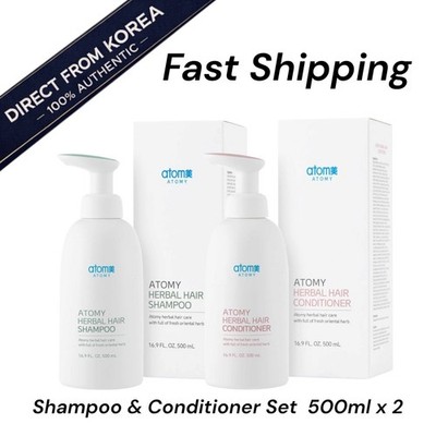 Atomy Herbal Hair Shampoo & Conditioner Set 500ml x 2 K-Beauty Kopfhautpflege