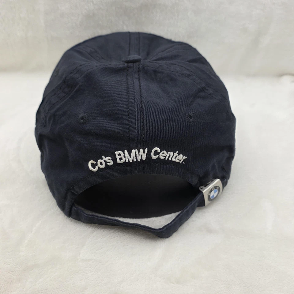Gorra BMW Gorra Correa Trasera Para Hombre Azul Marino Logo Desteñido Ajustable Golf Conducción Promo Foto 3 de 4