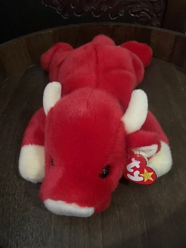 Vintage Snort Bull  Ty Beanie Baby Buddies 1998 Tag