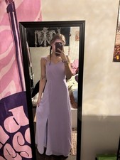 Azazie Women's Bridesmaid Dress Light Purple Size 2