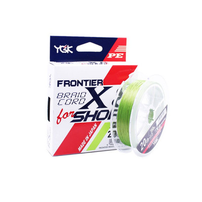 YGK X-Braid Frontier Braid Cord X8 Shore 150m | Japan PE Weitwurf-Schnur