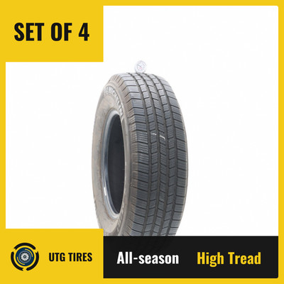 Set of (4) Used LT 225/75R16 Michelin LTX M/S2 115/112R - 11-11.5/32
