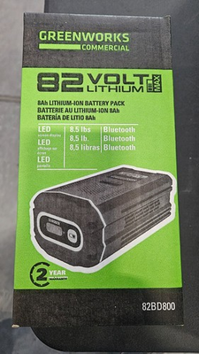 #ad #ad Greenworks 82V 8Ah Bluetooth Battery Digital Display 82BD800 NEW $244.99