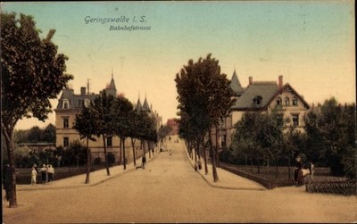 Postcard Geringswalde Saxony, Bahnhofstrasse - 5051581