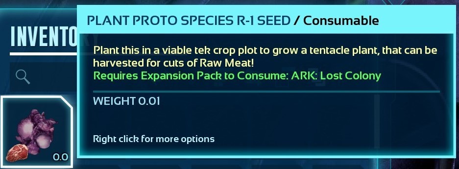 🔥ARK Survival Ascended PvE Plant Proto Species R - Seed (meat seed) | eBay