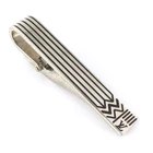 Auth LOUIS VUITTON Tie Pin Silver/Black Metal/Enamel M66949 - e61558j