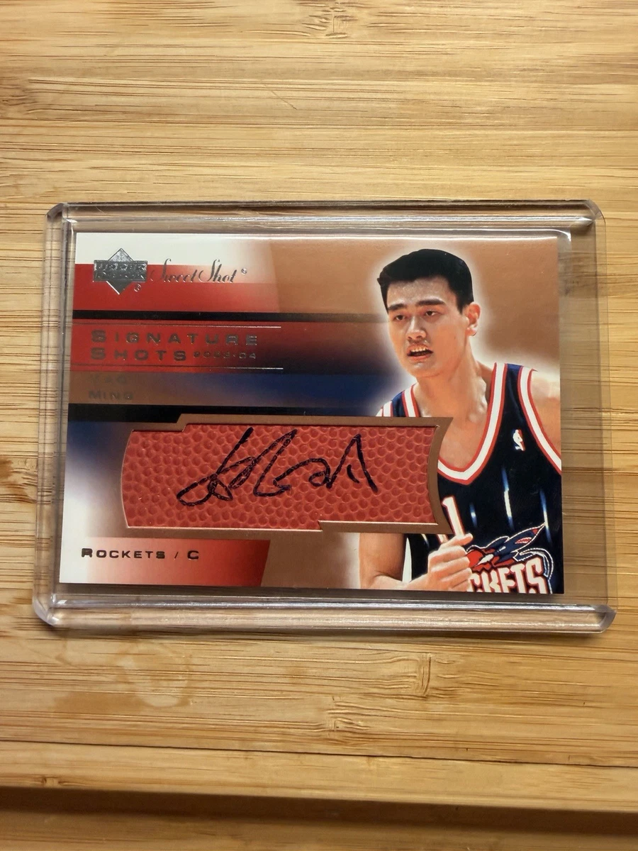 Upper Deck Yao Ming Basketball Autographed Sports Trading Cards
