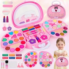 Topsolid Kids Makeup Kit for Girl, Real Washable child-size, Pink