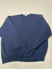 Mens BIKE Blue Vintage 50/50 USA MADE Crew Sweater Sz XL