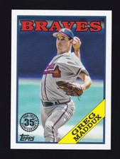 2023 Topps Series 1 #T88-57 GREG MADDUX Atlanta Braves 1988 Baseball Throwback