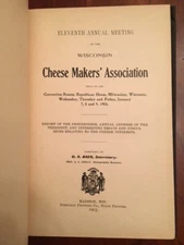 RARE 1903 Annual Meeting Wisconsin Cheese Makers' Association, WI Dairy, MADISON