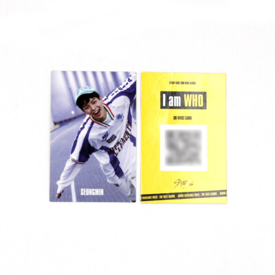 STRAY KIDS] I am WHO / My Pace / Official QR Photocard / Behind