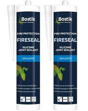 Bostik Fire Resistant Fireseal Silicon Sealant Fire silicone C20 White 600ml