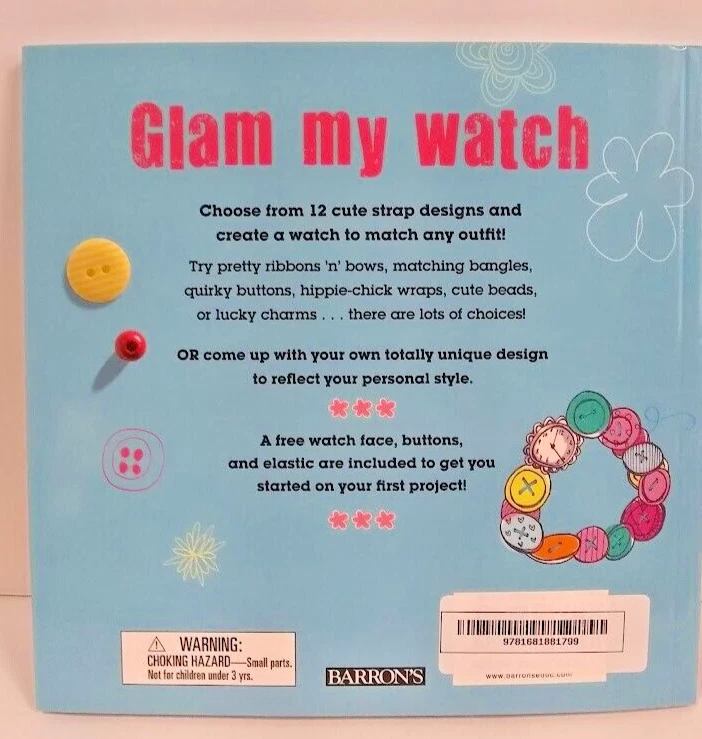 Libro para hacer joyas Glam My Watch de Megan Parkin incluye botones de correa de reloj Foto 2 de 4