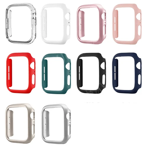 Hard PC Bumper Case +Tempered Glass Cover for Apple Watch Series 10 42mm 46mm - Picture 1 of 32
