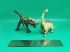Brachiosaurus  Tyrannosaurus Rex Dinosaur Animal Toy Figure Lot Jurassic Rare