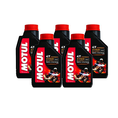 Motul 7100 4T 20W50 100% synthetic Ester 4-Stroke 5L Engine Motor Oil 5 x 1L