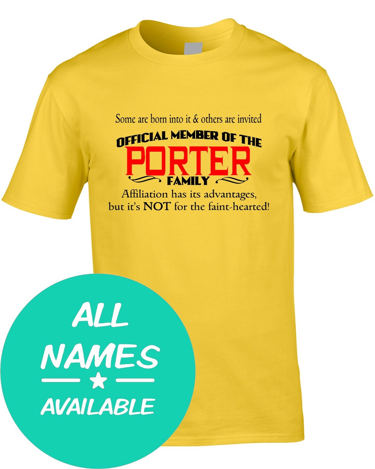 ALTRA T shirt uomo cognome membro squadra regalo nome famiglia clan cosa riunione personalizzata