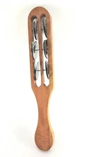 Jingle Stick Tambourine Shaker Handheld Percussion Instrument Handmade FairTrade