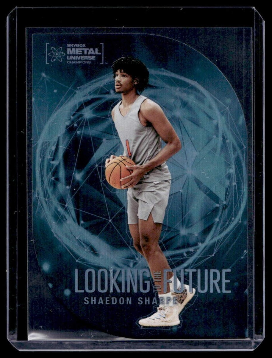 2022 Skybox Metal Universe Shaedon Sharpe Looking to the Future 