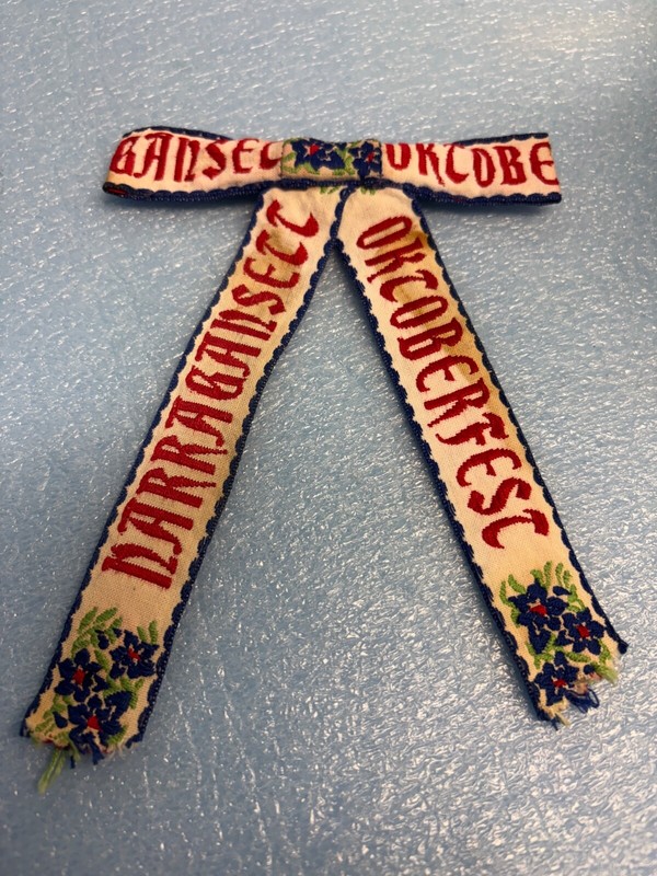 RARE VINTAGE 1960'S NARRAGANSETT BEER OKTOBERFEST NECKTIE CRANSTON RHODE ISLAND