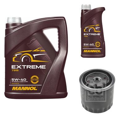 FEBI BILSTEIN Ölfilter 6L MANNOL Extreme 5W-40 für Renault Grand Scénic III