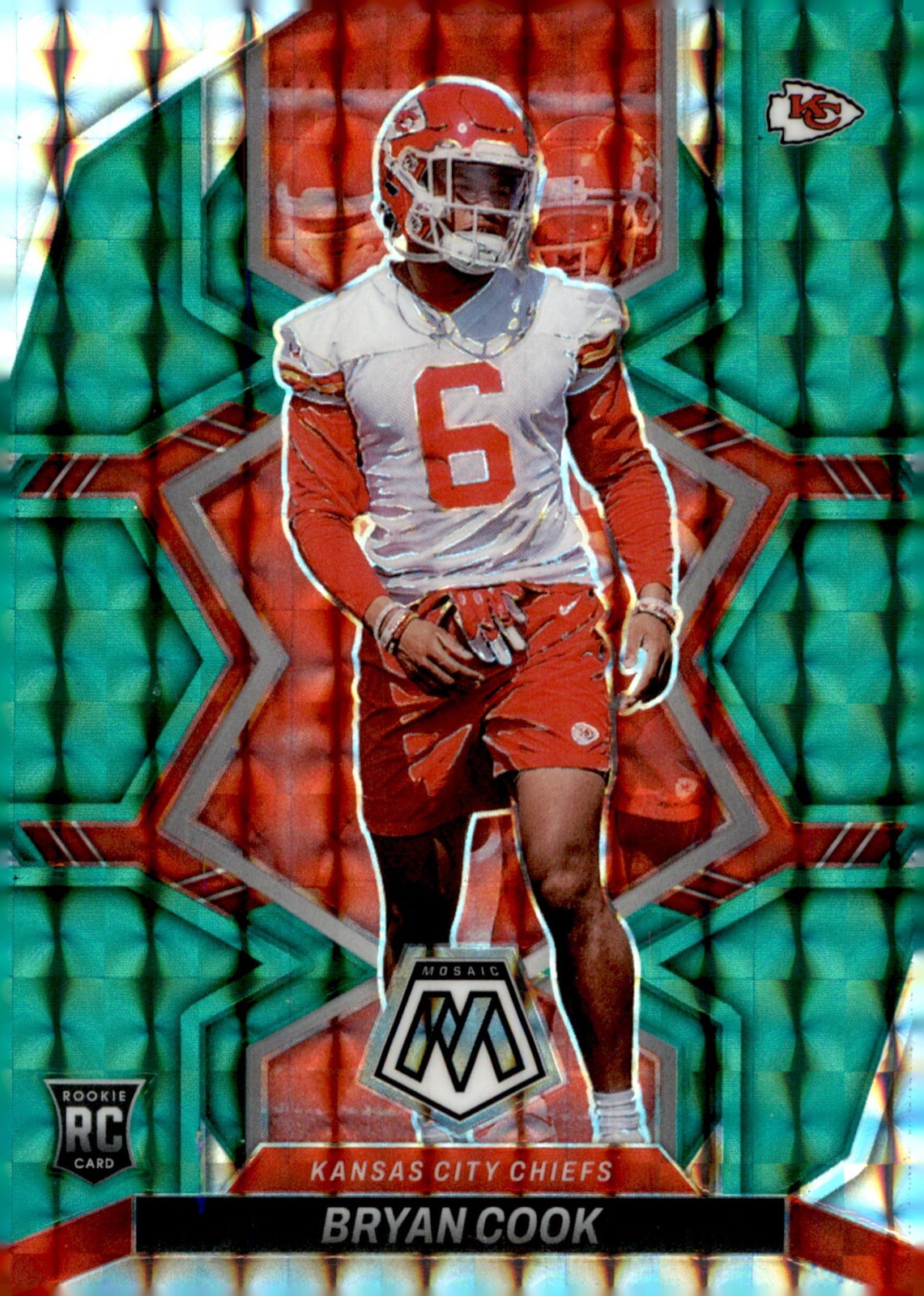 2022 Panini Mosaic - Green #397 Bryan Cook (RC)