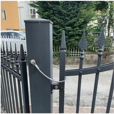Cavo In Acciaio Con Serratura - 5mm Rivestito, Antifurto, Con Occhielli, Su Misura