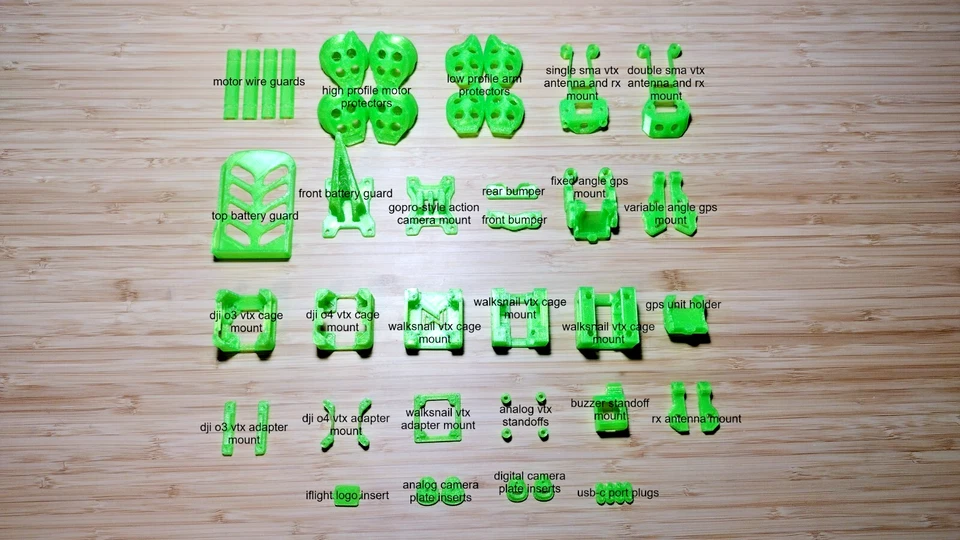 Extended TPU Pack for iFlight Nazgul XL5 ECO 5 Inch Freestyle Fpv Drone - Image 3 of 3
