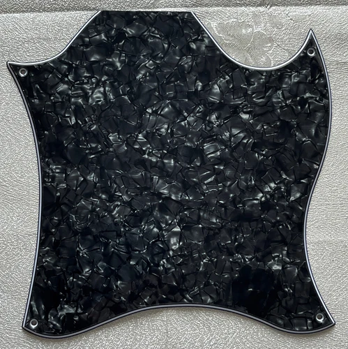 Custom For Gibson SG Standard Full Face Blank Guitar Pickguard 4-Ply Black Pearl