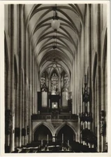 Old postcard Rothenburg - St Jakobskirche, central nave GERMANY (1076082)