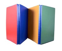 Gymnastics Gym Tumbling Mat Multi Color Exercise Folding Panel Yoga (4' X 8') Gymnastics Gym Tumbling Mat Multi Color Exercise Folding Panel Yoga (4' X 8')