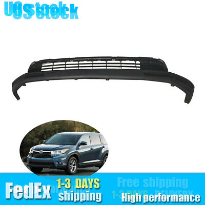 Front Bumper Cover Lower Grille Grill Fits 2014-2016 Toyota Highlander ...