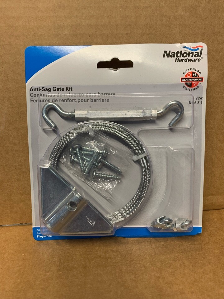 National Hardware 8.5in Zinc Gate Hardware Kit eBay