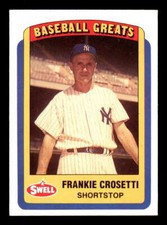 1990 Swell Baseball Greats #48 Frankie Crosetti Yankees NM
