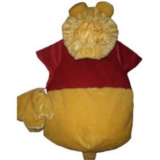 NWT Disney Store WINNIE THE POOH 6-piece Costume with gloves slippers 12-18 mo