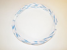 AUTOMOTIVE WIRE 18 GAUGE HIGH TEMP GXL 25FEET WHITE/BLUE MOTORCYCLE CAR TRUCK