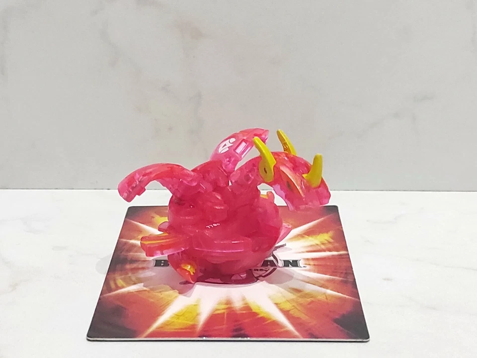 New BAKUGAN "BakuNeon" Translucent Pyrus ULTRA DRAGONOID 770G New Vestroia HTF - Image 2 of 4